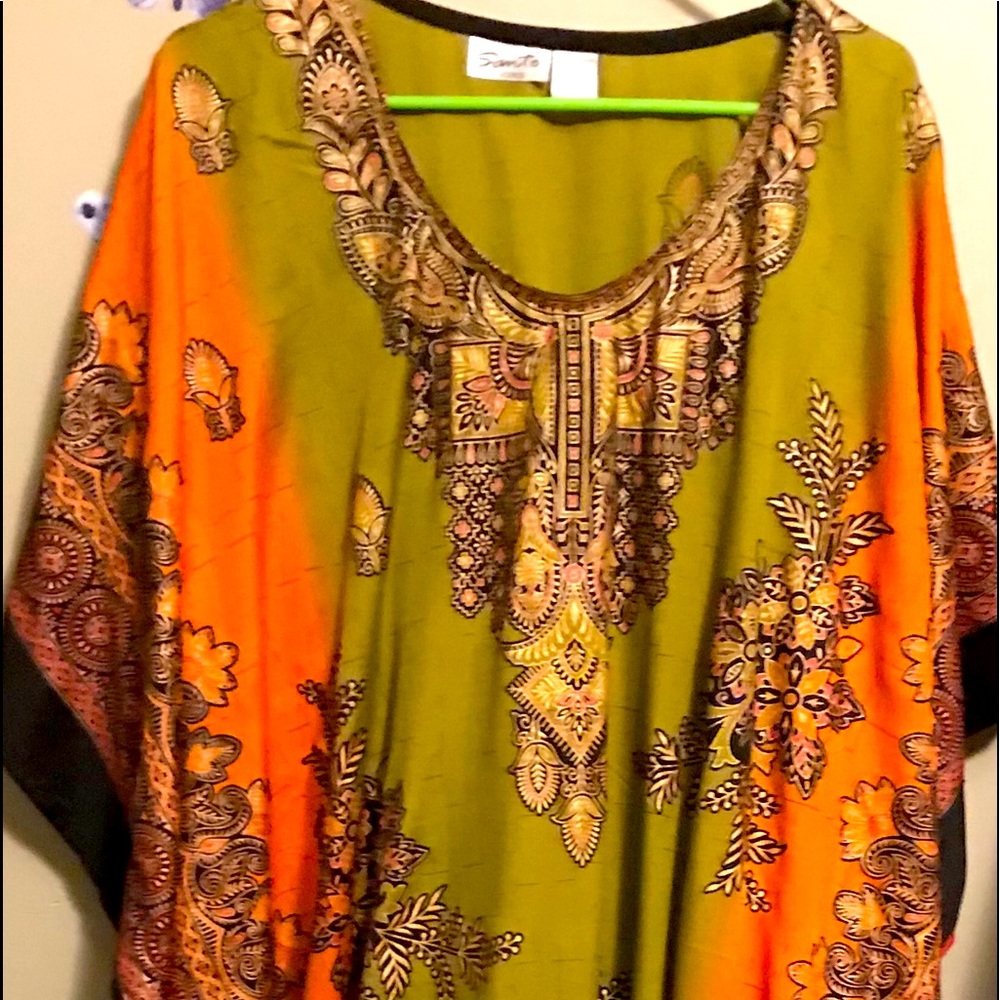 Rasta kaftan dress